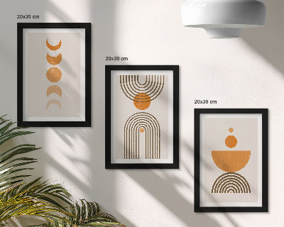 Zidna galerija slika Boho minimalistički dekorativni dizajn