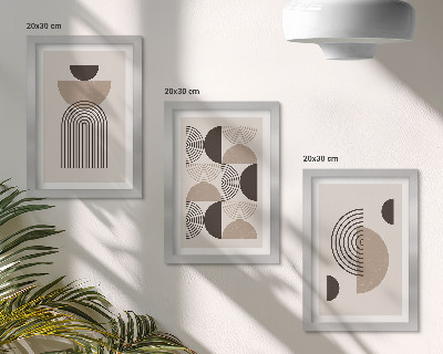 Zidna galerija slika Apstraktni geometrijski uzorci minimalizam