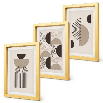 Zidna galerija slika apstraktni geometrijski uzorci u minimalističkom stilu