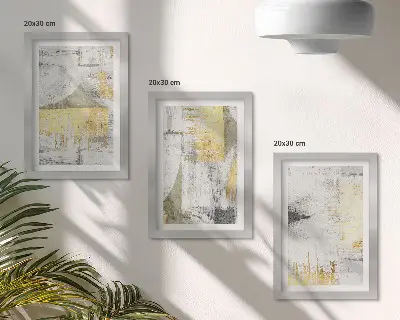 Zidna galerija slika s apstraktnim minimalističkim modernim uzorcima