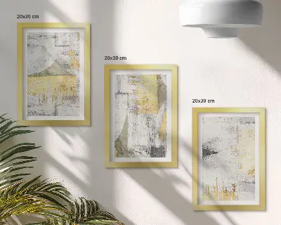 Zidna galerija slika s apstraktnim minimalističkim modernim uzorcima