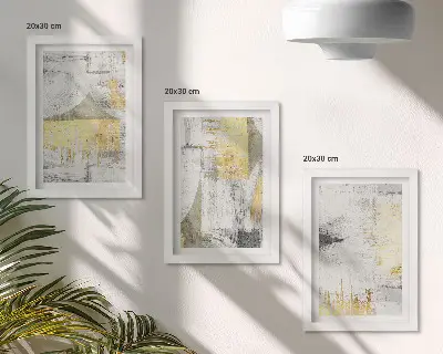 Zidna galerija slika s apstraktnim minimalističkim modernim uzorcima