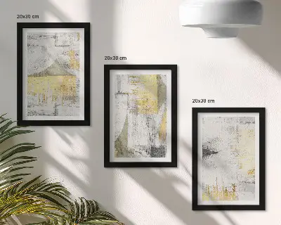 Zidna galerija slika s apstraktnim minimalističkim modernim uzorcima