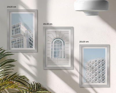Zidna galerija slika Moderna arhitektura, minimalizam i geometrija