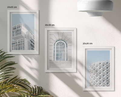 Zidna galerija slika Moderna arhitektura, minimalizam i geometrija