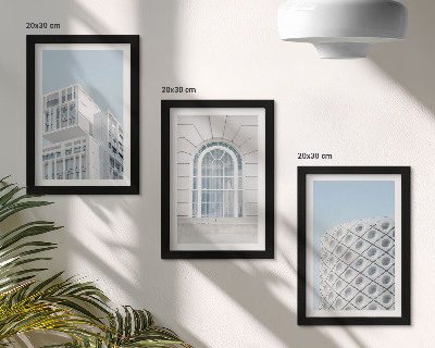 Zidna galerija slika Moderna arhitektura, minimalizam i geometrija