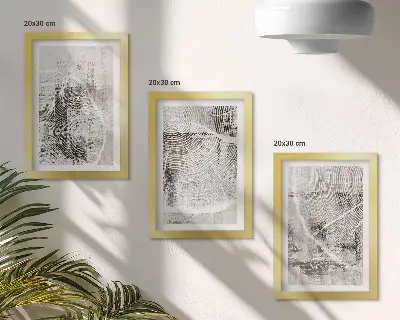 Zidna galerija slika uzorci drvenih letvica u nijansama sive i bijele
