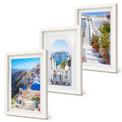 Zidna galerija slika Pogled na Santorini, grčku arhitekturu Oie
