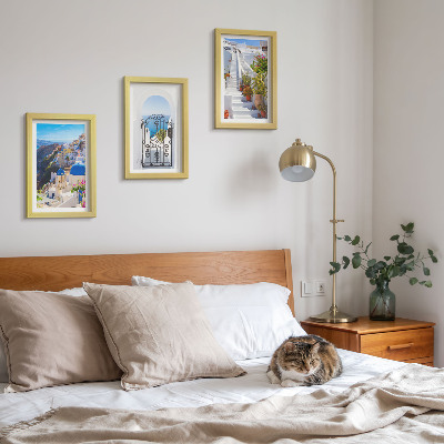 Zidna galerija slika Pogled na Santorini, grčku arhitekturu Oie