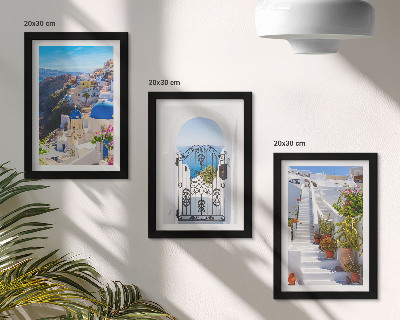 Zidna galerija slika Pogled na Santorini, grčku arhitekturu Oie