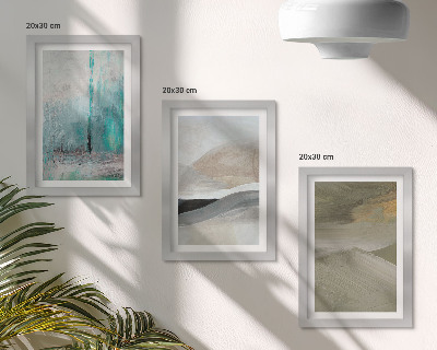 Zidna galerija slika Oslikani apstraktni minimalistički ukrasi