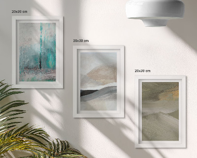 Zidna galerija slika Oslikani apstraktni minimalistički ukrasi