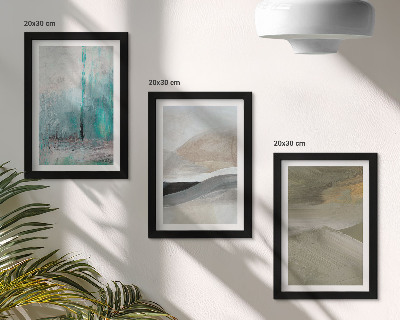 Zidna galerija slika Oslikani apstraktni minimalistički ukrasi