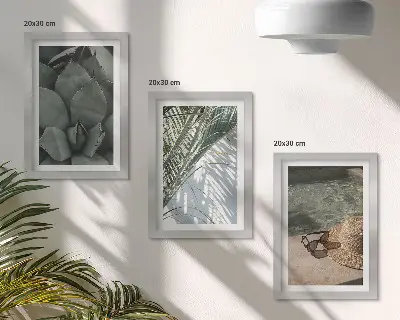 Zidna galerija slika tropske biljke i ljetni praznični motivi