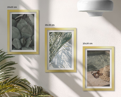 Zidna galerija slika Tropske biljke i ljetni praznični detalji