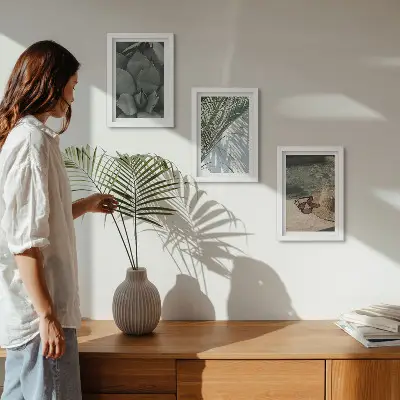 Zidna galerija slika tropske biljke i ljetni praznični motivi