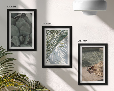 Zidna galerija slika Tropske biljke i ljetni praznični detalji
