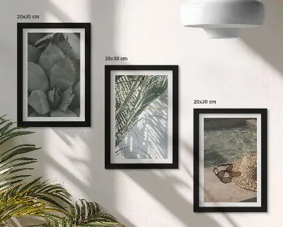 Zidna galerija slika tropske biljke i ljetni praznični motivi