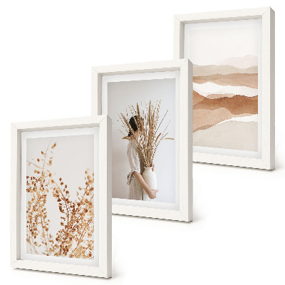 Zidna galerija slika Biljni motivi apstraktni rustikalni boho stil