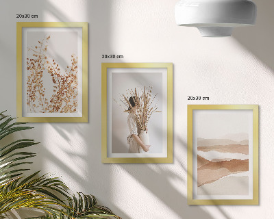 Zidna galerija slika Biljni motivi apstraktni rustikalni boho stil