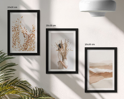 Zidna galerija slika Biljni motivi apstraktni rustikalni boho stil