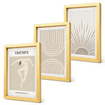 Zidna galerija slika pastelni posteri s modernim boho apstrakcijama