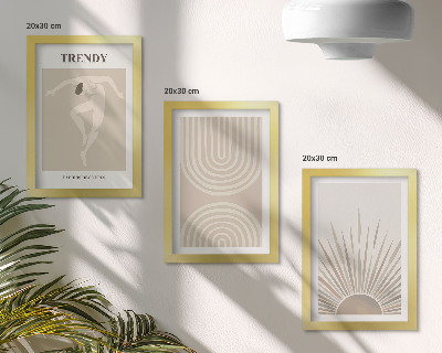 Zidna galerija slika Pastelni posteri, moderne boho apstrakcije