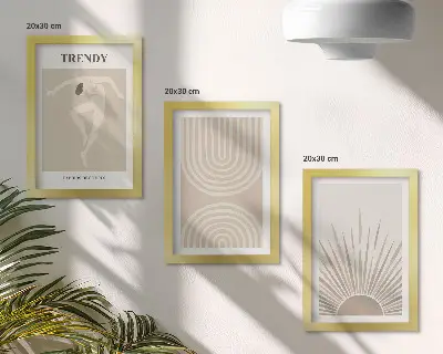 Zidna galerija slika pastelni posteri s modernim boho apstrakcijama