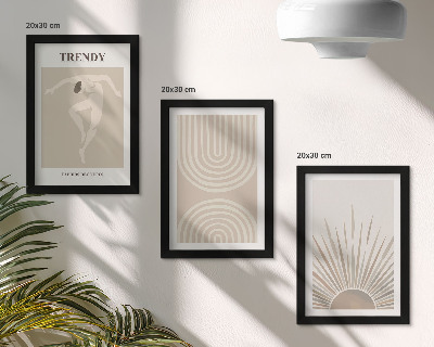 Zidna galerija slika Pastelni posteri, moderne boho apstrakcije