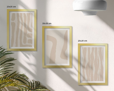Zidna galerija slika Apstraktni uzorci, minimalistički oblici, boho stil