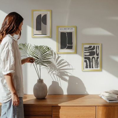 Set 3 slike u okviru Minimalistički posteri apstraktnih oblika