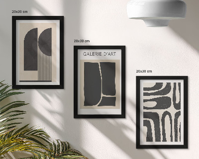 Set 3 slike u okviru Minimalistički posteri apstraktnih oblika