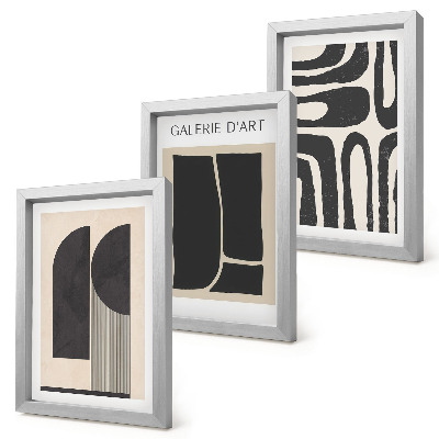 Set 3 slike u okviru Minimalistički posteri apstraktnih oblika