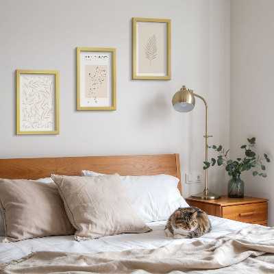 Set 3 slike u okviru Minimalistički botanički dizajn motiva