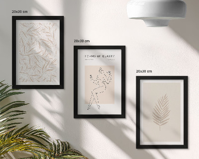 Set 3 slike u okviru Minimalistički botanički dizajn motiva