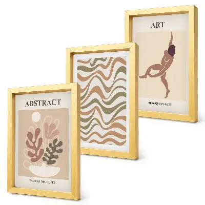 Zidna galerija slika boho apstraktni oblici i uzorci u stilu Matissea