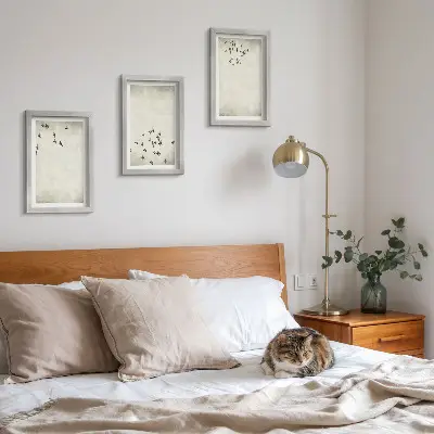 Komplet slika u okviru minimalistički motiv ptica u letu