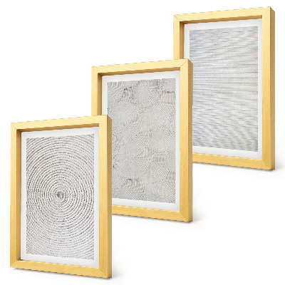 Set 3 slike u okviru Geometrijski kartonski moderni uzorci