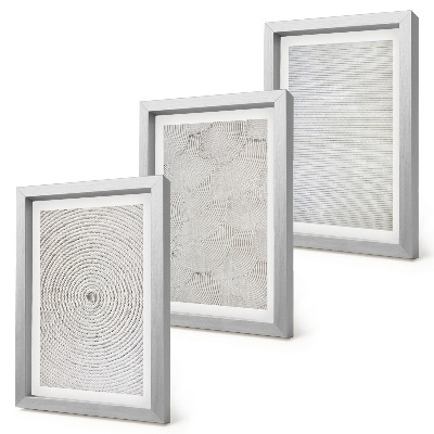 Set 3 slike u okviru Geometrijski kartonski moderni uzorci