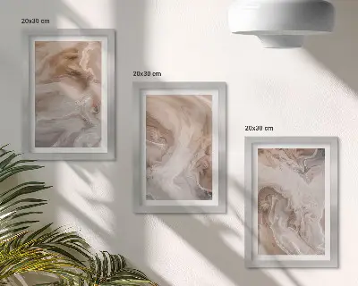 Komplet slika u okviru mramorni apstraktni uzorci kamenih tekstura