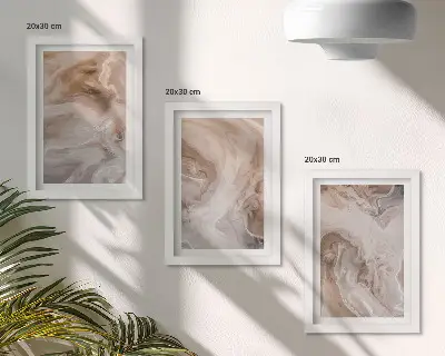 Komplet slika u okviru mramorni apstraktni uzorci kamenih tekstura