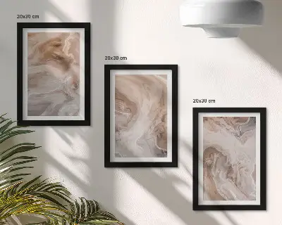 Komplet slika u okviru mramorni apstraktni uzorci kamenih tekstura
