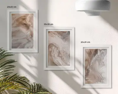 Zidna galerija slika s motivom apstraktnih mramornih tekstura kamena