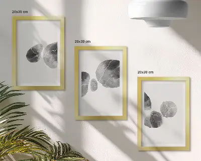Komplet slika u okviru apstraktno minimalističko slikarstvo s motivom mrlja od boje