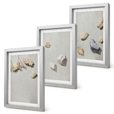 Zidna galerija slika Minimalistički ukrasi za plažu s boho kamenjem