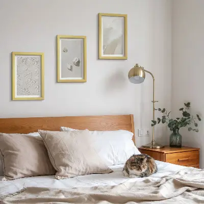 Zidna galerija slika motivi pijeska, kamenja i modernih tekstura boja