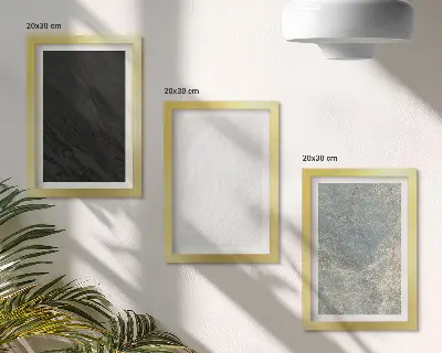 Zidna galerija slika elegantne kamene strukture u raznim bojama
