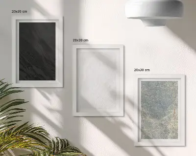 Zidna galerija slika elegantne kamene strukture u raznim bojama