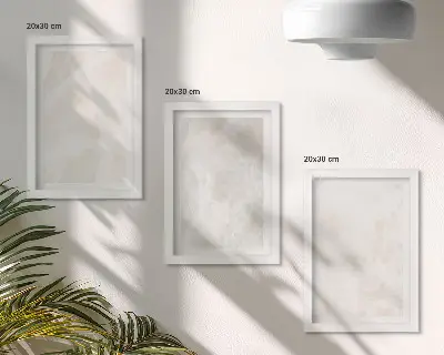 Zidna galerija slika s motivom elegantne mramorne teksture