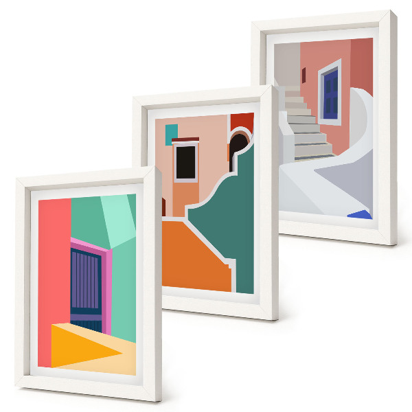 Komplet slika u okviru Šarene ilustracije zgrada modernog stila